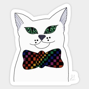 Trippy Cat Sticker